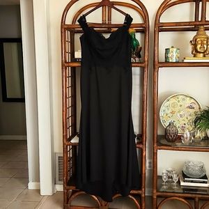 Black Lace Homecoming Gown